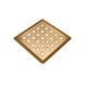 Grille de drain S-DRY DCB Acier inoxydable Brossé/Poli Laiton 3-3/4" x 3-3/4"