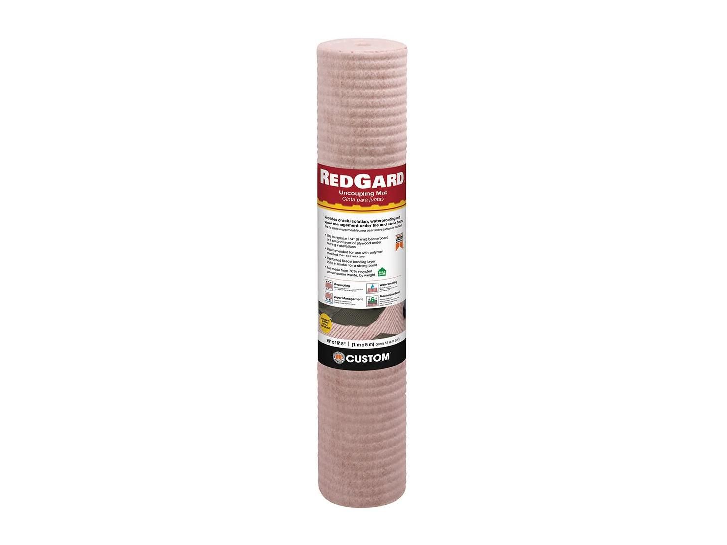 MALLOON(マルーン）FLMA-16 Custom Building Products - Uncoupling Membrane RedGard 39-3/8