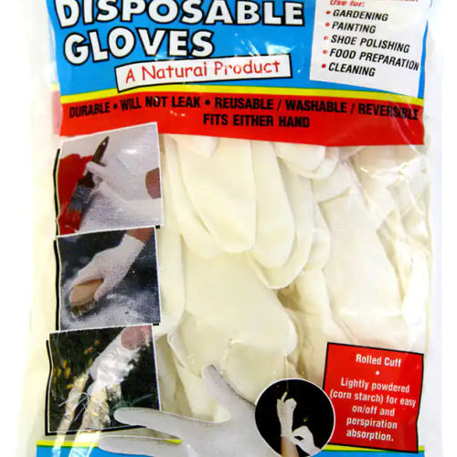 Disposable Latex Gloves Large (Pack of 10) FloorBox