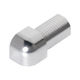 Tile Molding 90° Outside Corner Roundcapsule Anodized Aluminum Silver 3/8" (10 mm)