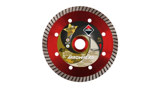 Dry Tile Saw Blade Diamond Arrowhead 4-1/2"