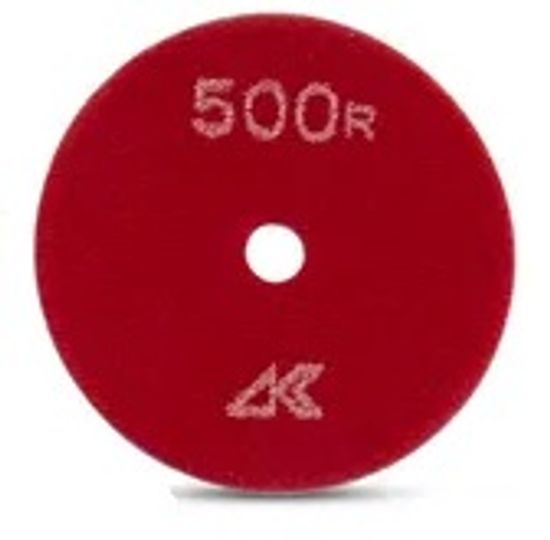 Tampon de polissage Ceramica Dry avec crochet et boucle Red grain 500 - 4"