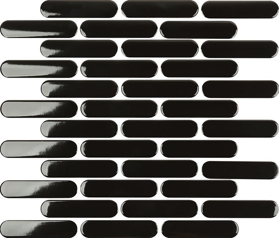 Mosaïque Osvego Black lustré 12" x 12"