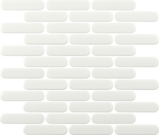 Mosaic Tiles Osvego White Matte 12" x 12"