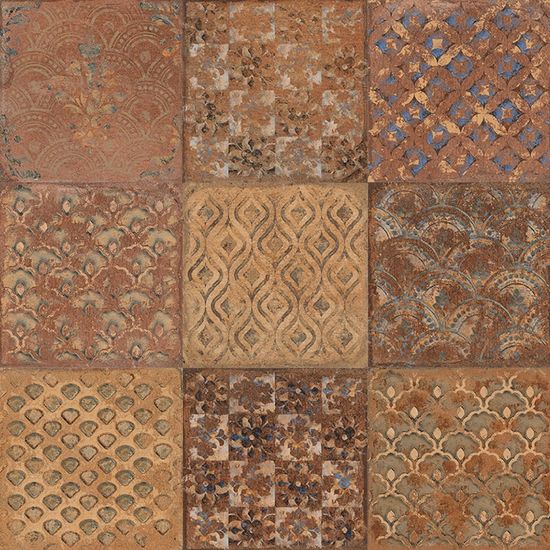 Floor Tiles Valdorcia Retro Mix Matte 8" x 8"