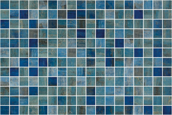 Mosaic Vanguard Forest blue Glossy 12" x 18"