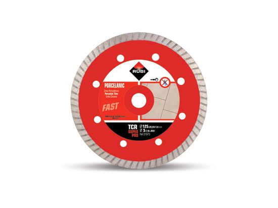 Disque diamant pour grès porcelaine TURBO TCR-125 SUPERPRO 5"