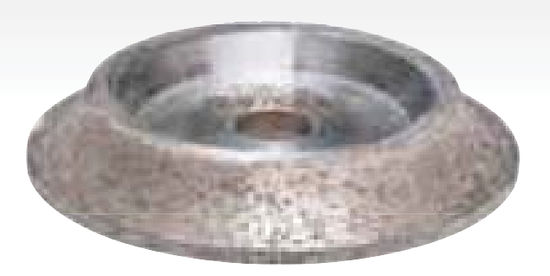 Continuous Rim Diamond Wheel for Half Bullnose Milling 4-3/4"