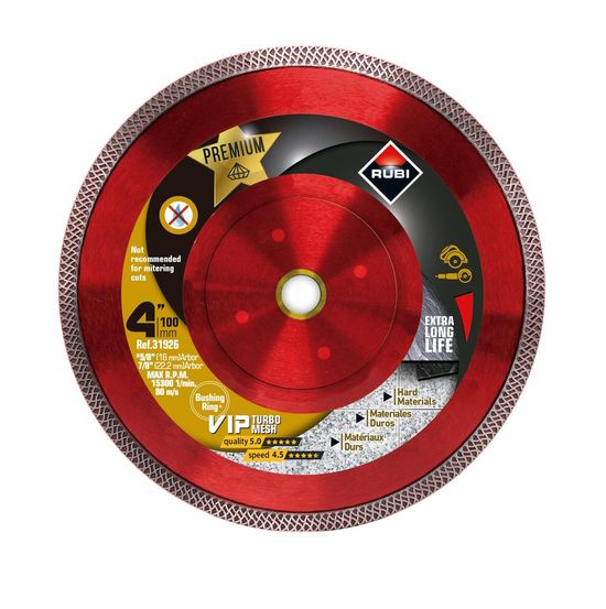 Rubi Tools Premium Viper Dry Turbo Mesh Diamond Blade