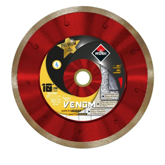 Rubi Grinding Wheel Fine Grain Pro-Edger R Diamond 3/8 x 2-15/16 (16958)