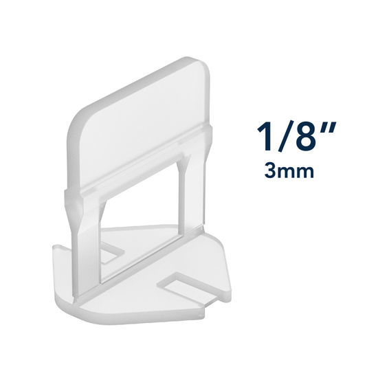 Clips de nivellement 1/8" pour carreaux de 3 à 12 mm d'épais (paquet de 1000)