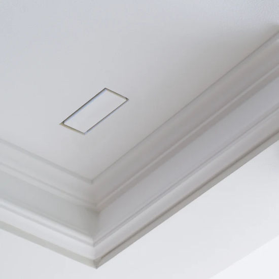 Flush Drywall Vent Luxe Satin White 10" x 10"