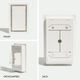 Trappe de ventilation murale encadrée Luxe Blanc satiné 10" x 30-1/4"
