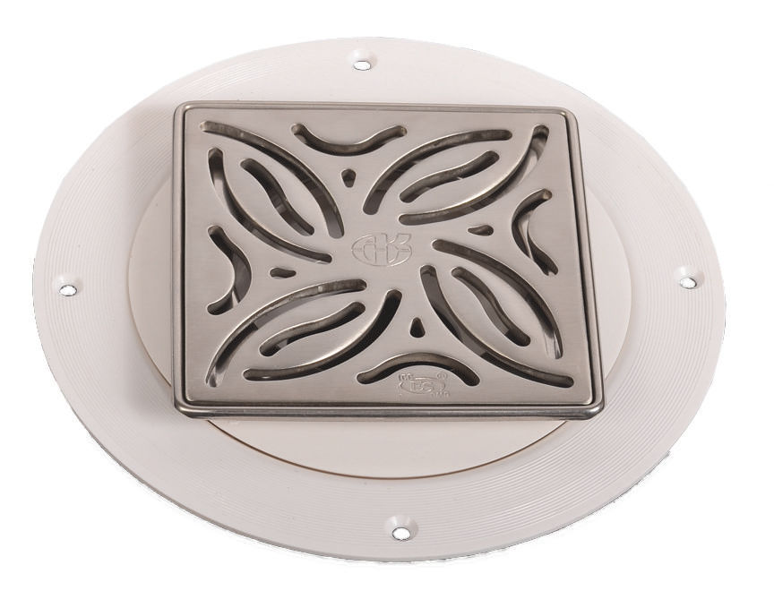 21215, TrueDEK Linear Slotted Drain Cover - Brushed Steel Finish - ARC