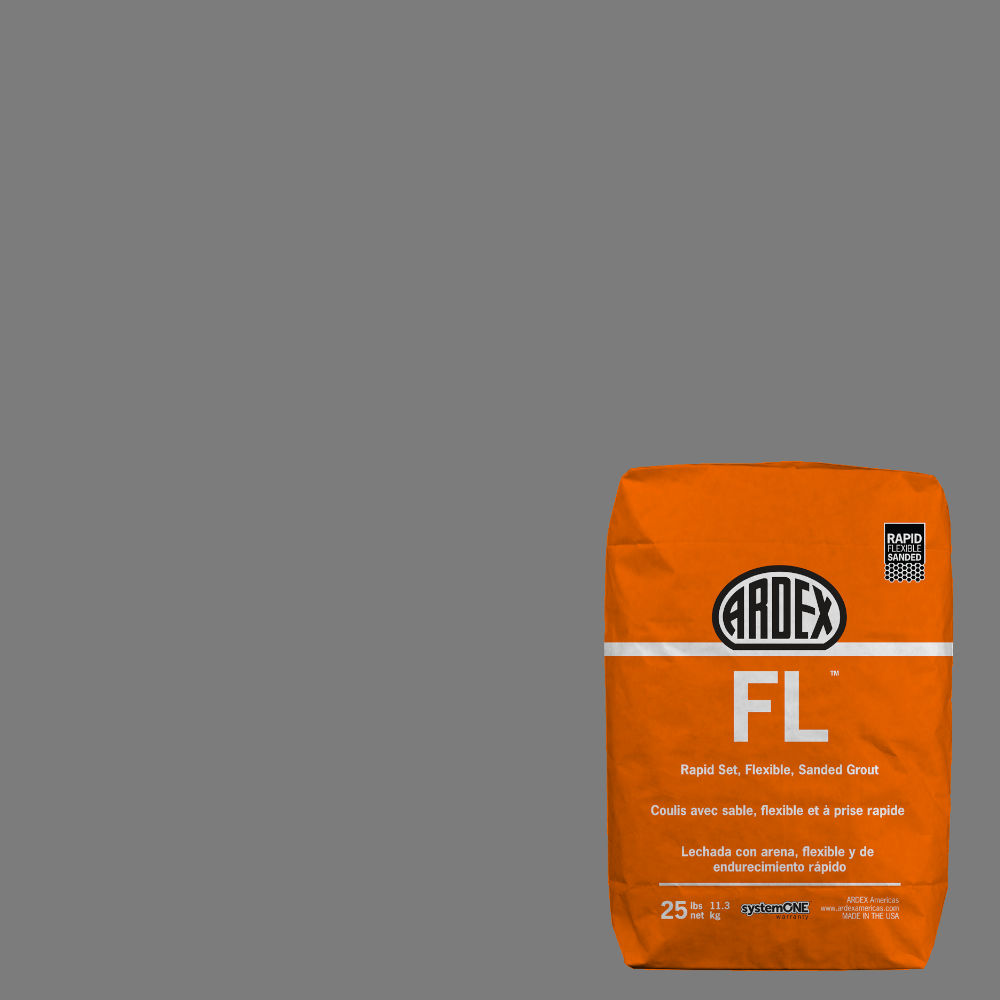 Ardex - FL Rapid-Set Flexible Sanded Grout - Raw Steel #44 - 25 lb ...