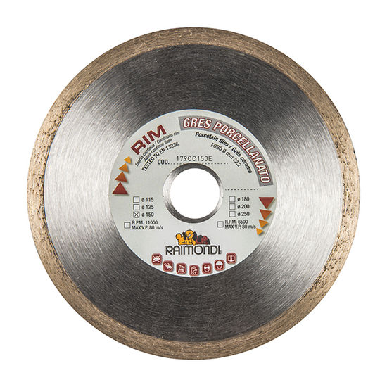 Wet Tile Saw Diamond Blade Continuous Crown for Ceramic 6"