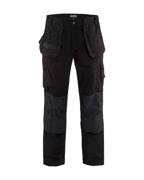 Navy blue ripstop store pants