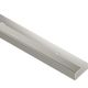 VINPRO-S Profilé de bordure pour revêtement de vinyle aluminium anodisé nickel brossé 9/32" (7 mm) x 8' 2-1/2"