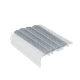 Ecoglo C5B Carpet Accessibility Stair Nosing Aluminum Clear with N30 Grey Non-Slip Insert 2" (Sold in Linear Feet)