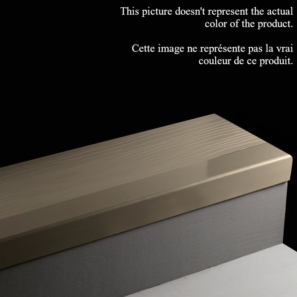 Tarkett Angle Fit Rubber Stair Tread Raised Square 70 with Insert 4.5' (401324044) FloorBox