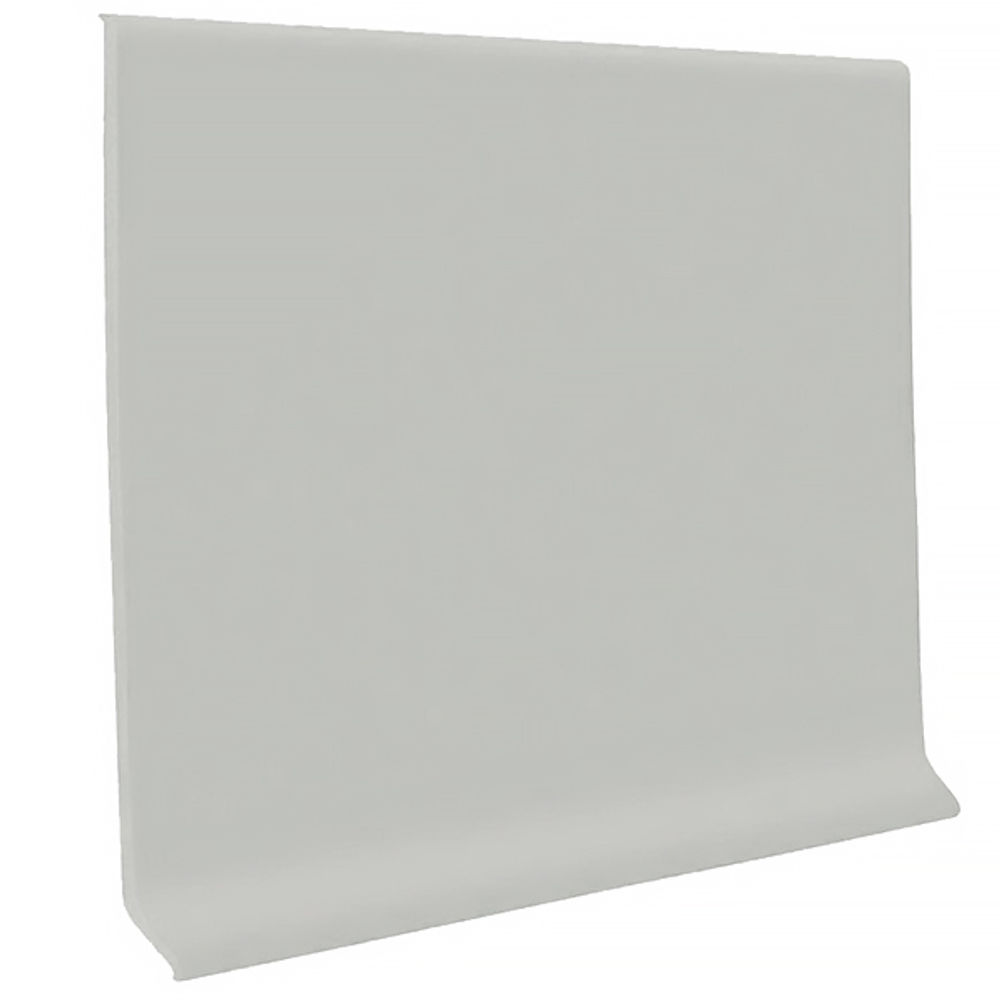 ROPPE Coved Vinyl Wall Base Coil Roppe 4" 195 Light Grey 120' Roll