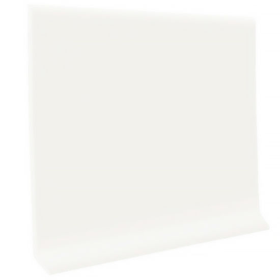 Coved Vinyl Wall Base Coil Roppe 4" #170 White 120' Roll