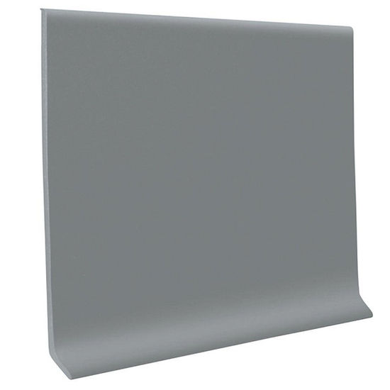 Coved Vinyl Wall Base Coil Roppe 6" #150 Dark Gray 120' Roll