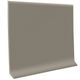 Rouleau de base murale en vinyle courbé Roppe Pinnacle Rubber 4" #114 Lunar Dust rouleau de 120'