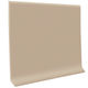 Rouleau de base murale en vinyle courbé Roppe Pinnacle Rubber 4" #191 Camel rouleau de 120'