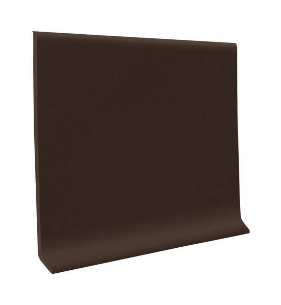 Coved Vinyl Wall Base Coil Roppe Ready Base 4" #147 Light Brown 120' Roll