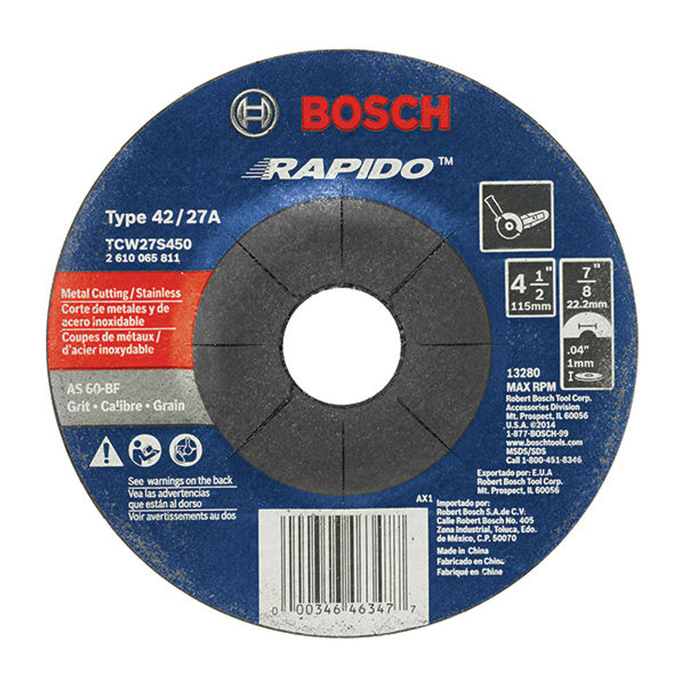 Bosch Rapido Thin Cutting Disc for Angle 4.5