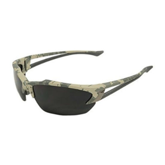 Tinted Safety Glasses Khor with Polarized Smoke Lenses Forest Camouflage