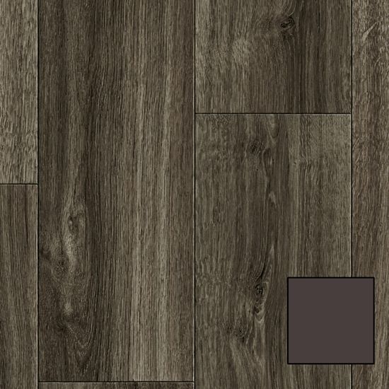 Rouleau de vinyle hétérogène Acczent Wood #S13-104-D1 Long Modern Oak Black 6-1/2' x 2 mm (vendu en vg²)