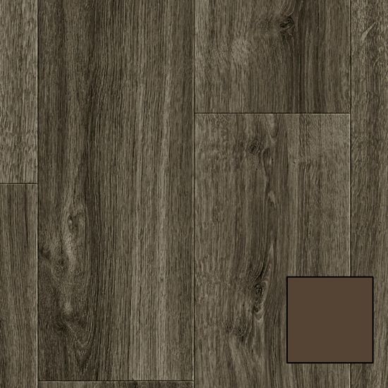 Rouleau de vinyle hétérogène Acczent Wood #S13-104-L1 Long Modern Oak Brown 6-1/2' x 2 mm (vendu en vg²)