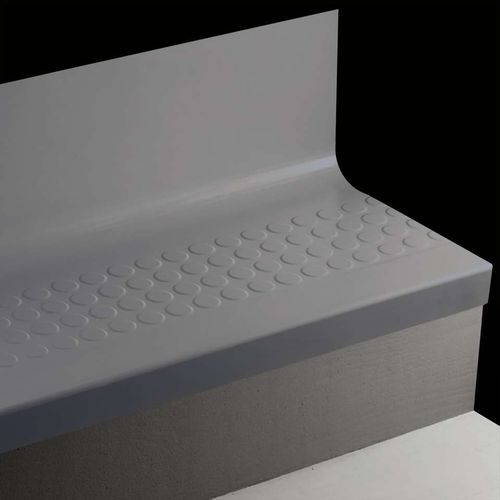Johnsonite Angle Fit Rubber Stair Tread with Integrated Riser