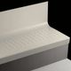 Angle Fit Rubber Stair Tread with Integrated Riser - VIRNRDTR 21 SQ Raised Round #21 Platinum Black grit tape 108"