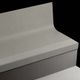 Angle Fit Rubber Stair Tread with Integrated Riser - VIFRPANTR 71 SQ Rice Paper #71 Storm Cloud Black grit tape 42"
