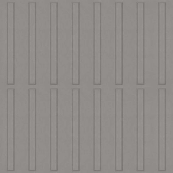 Surface d'avertissement tactile en caoutchouc - Tactile Guide Solid #55 Silver Grey - Tuiles de 24" x 24"