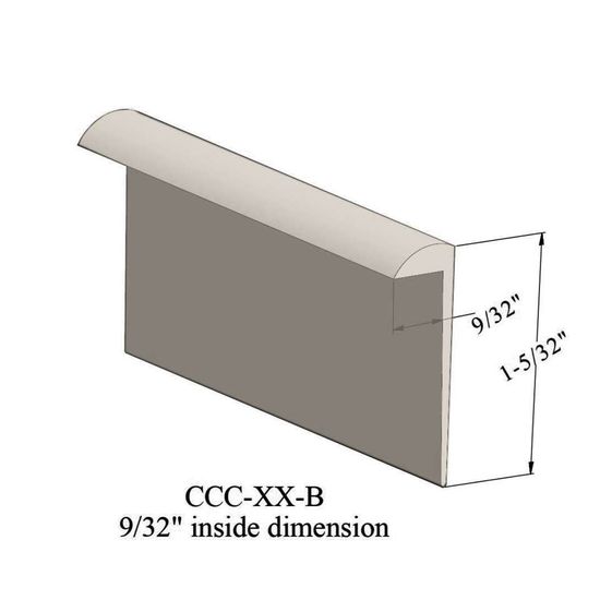 Cove Caps - CCC 22 B For 1/4" materials #22 Pearl 12'