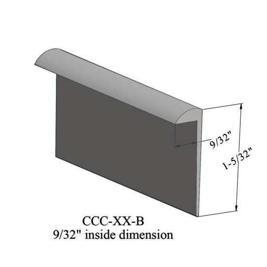 Cove Caps - CCC 48 B For 1/4" materials #48 Grey 12'