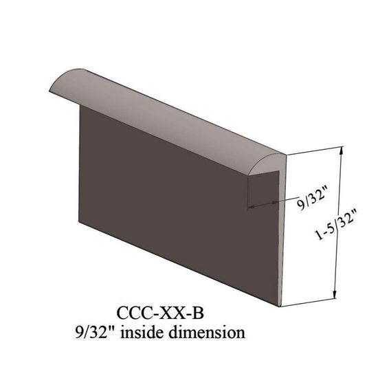Cove Caps - CCC 76 B For 1/4" materials #76 Cinnamon 12'