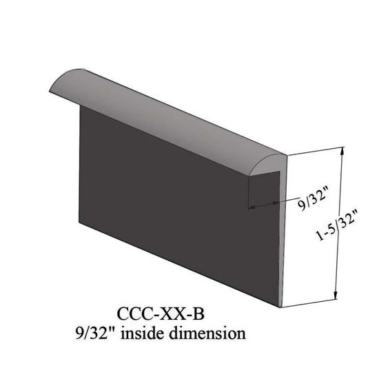 Cove Caps - CCC 44 B For 1/4" materials #44 Dark Brown 12'