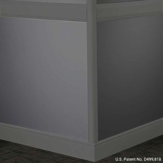 Millwork Wall Finishing System - CHR 40 C Rampart Chair Rail 4" #40 Black - Wallbase 8' (Pack of 5)