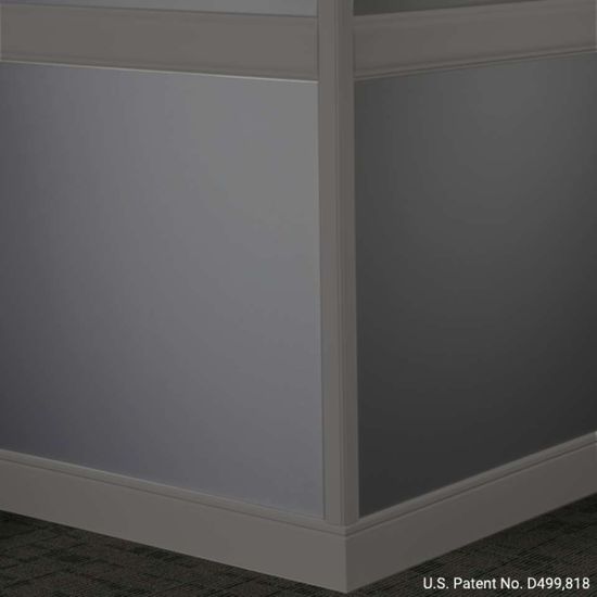 Millwork Wall Finishing System - CHR 44 C Rampart Chair Rail 4" #44 Dark Brown - Wallbase 8' (Pack of 5)