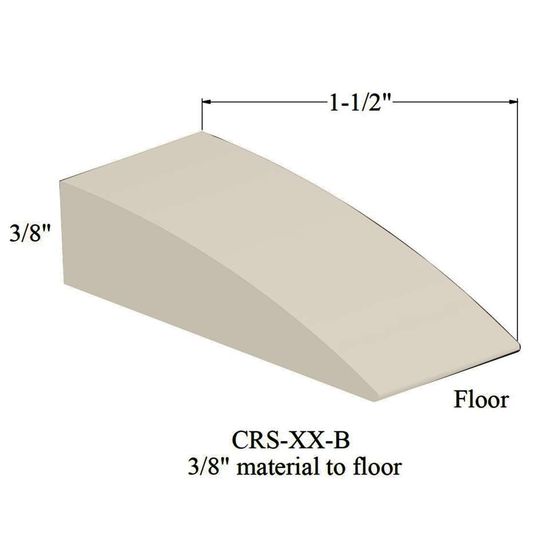 Reducers - CRS 01 B 3/8" material to floor #1 Snow White 12'