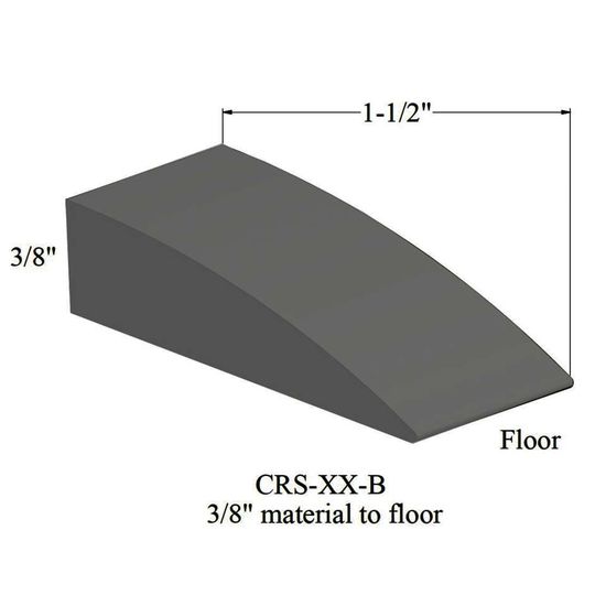 Reducers - CRS 20 B 3/8" material to floor #20 Charcoal 12'