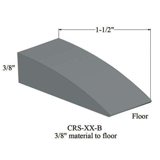 Reducers - CRS 28 B 3/8" material to floor #28 Medium Grey 12'