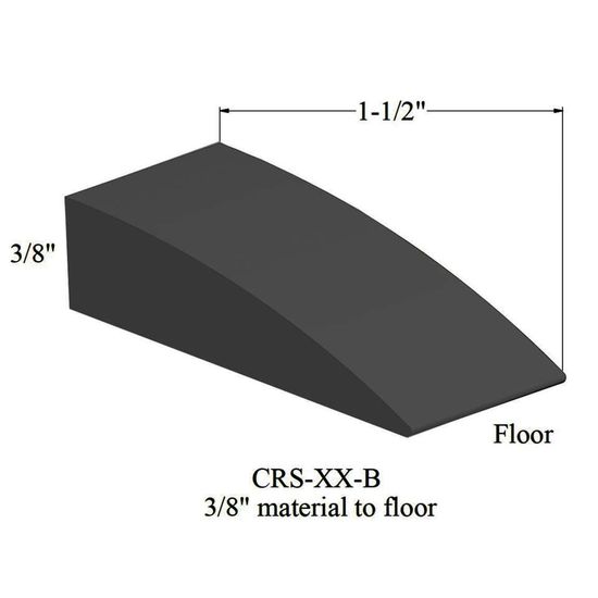 Reducers - CRS 40 B 3/8" material to floor #40 Black 12'