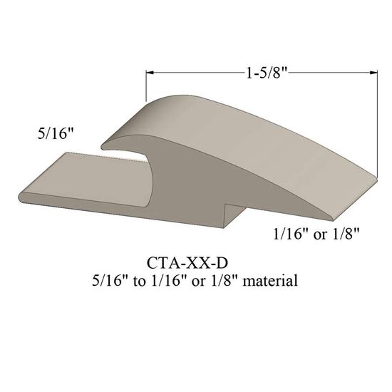 Adaptors - 5/16" to 1/16" or 1/8" material #9 Clay 12'