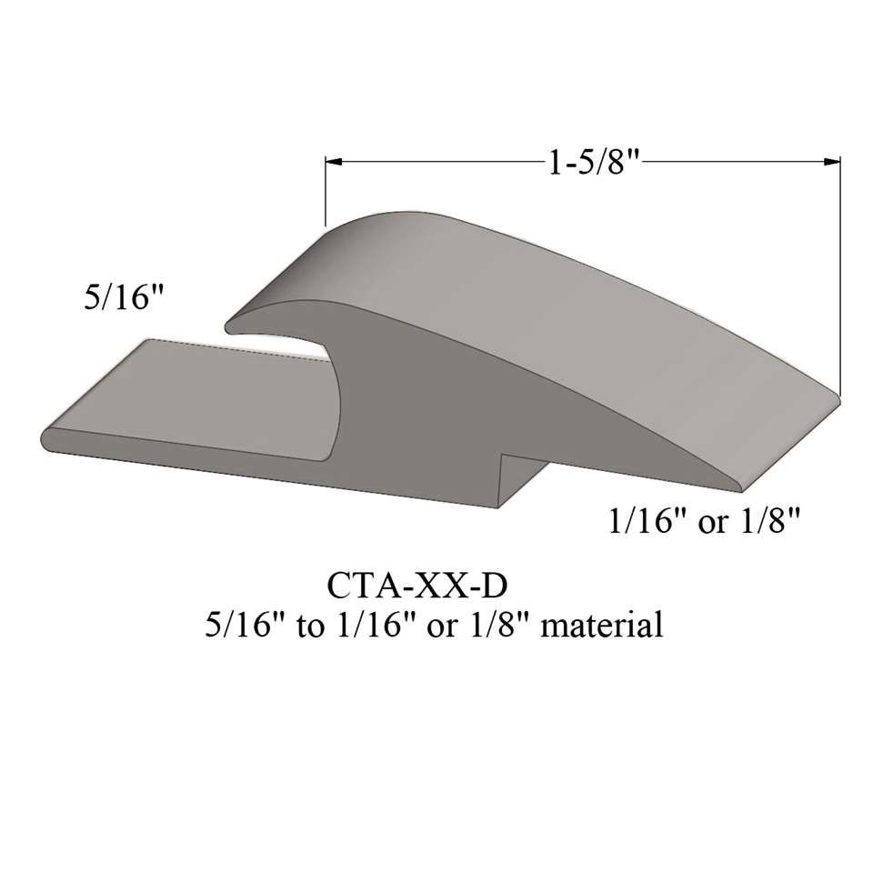 Johnsonite - Adaptors - 5/16" To 1/16" Or 1/8" Material #32 Pebble 12 ...